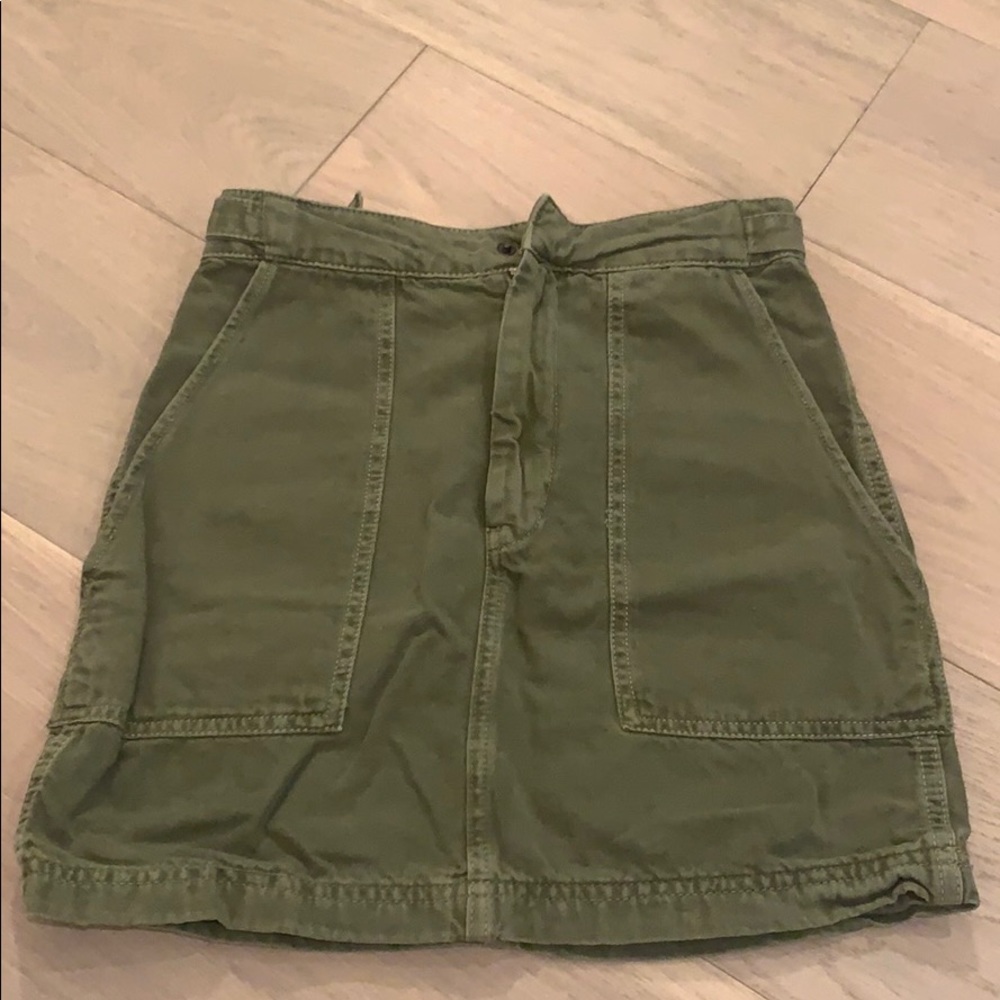 Free people army green skirt